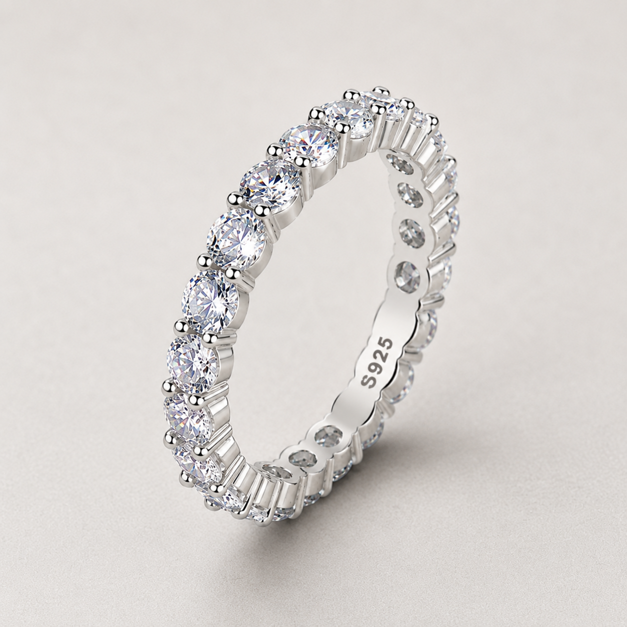 Moissanite Tennis Ring