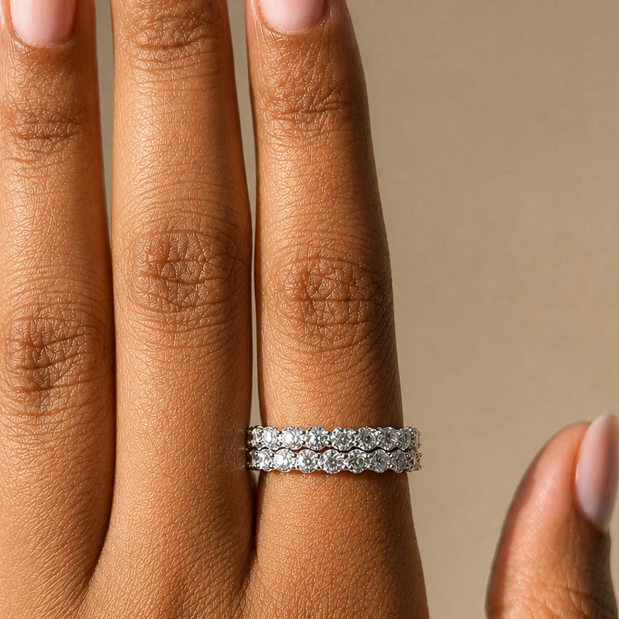 Moissanite Tennis Ring
