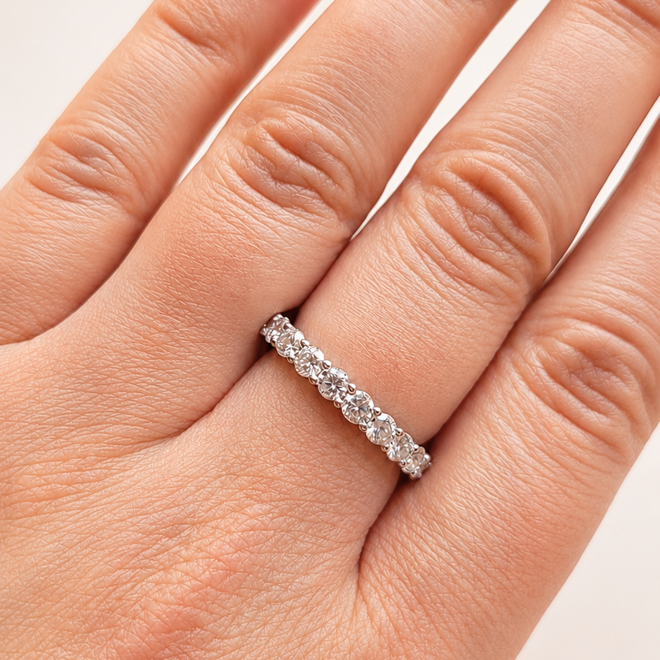 Moissanite Tennis Ring